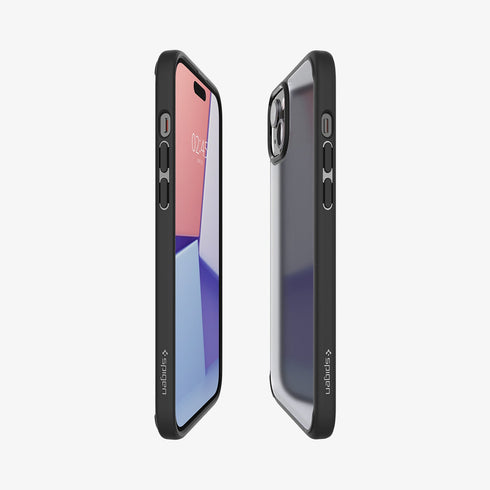 ACS06567 - iPhone 15 Pro Max Case Ultra Hybrid in frost clear showing the back